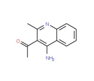 1-(4-amino-2-methylquinolin-3-yl)ethanone (CAS 71993-15-2) - chemical structure image