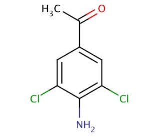 1-(4-Amino-3,5-dichloro-phenyl)-2-ethanone (CAS 37148-48-4) - chemical structure image