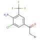 1-[4-Amino-3-chloro-5-(trifluoromethyl)phenyl]-2-bromo-ethanone - chemical structure image