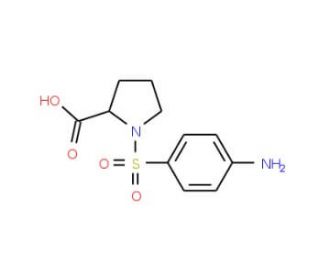 1-(4-Amino-benzenesulfonyl)-pyrrolidine-2-carboxylic acid - chemical structure image