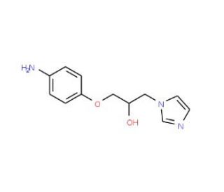 1-(4-Amino-phenoxy)-3-imidazol-1-yl-propan-2-ol (CAS 878668-47-4) - chemical structure image