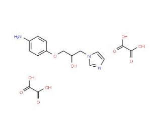 1-(4-Amino-phenoxy)-3-imidazol-1-yl-propan-2-oldioxalate - chemical structure image