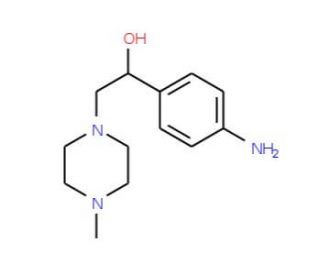 1-(4-Amino-phenyl)-2-(4-methyl-piperazin-1-yl)-ethanol - chemical structure image