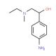 1-(4-Amino-phenyl)-2-(ethyl-methyl-amino)-ethanol - chemical structure image