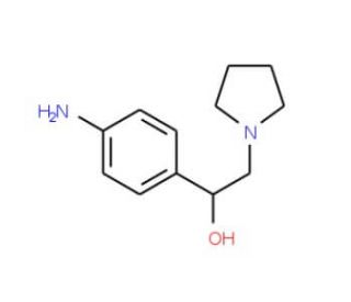 1-(4-Amino-phenyl)-2-pyrrolidin-1-yl-ethanol - chemical structure image