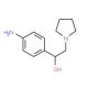 1-(4-Amino-phenyl)-2-pyrrolidin-1-yl-ethanol - chemical structure image
