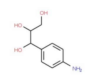 1-(4-Amino-phenyl)-propane-1,2,3-triol - chemical structure image