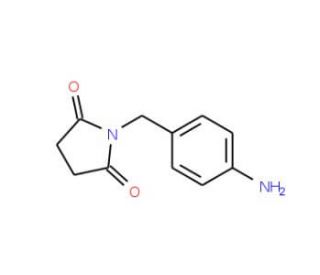 1-(4-aminobenzyl)pyrrolidine-2,5-dione - chemical structure image