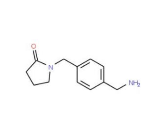 1-(4-Aminomethyl-benzyl)-pyrrolidin-2-one (CAS 953752-30-2) - chemical structure image