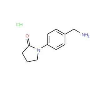 1-(4-Aminomethyl-phenyl)-pyrrolidin-2-one hydrochloride - chemical structure image