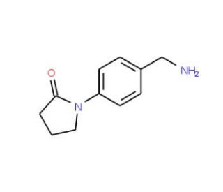 1-[4-(aminomethyl)phenyl]pyrrolidin-2-one (CAS 36151-42-5) - chemical structure image