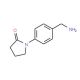 1-[4-(aminomethyl)phenyl]pyrrolidin-2-one (CAS 36151-42-5) - chemical structure image