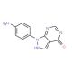 1-(4-aminophenyl)-1,5-dihydro-4H-pyrazolo[3,4-d]pyrimidin-4-one - chemical structure image