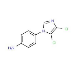 1-(4-Aminophenyl)-4,5-dichloroimidazole (CAS 175201-62-4) - chemical structure image
