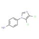 1-(4-Aminophenyl)-4,5-dichloroimidazole (CAS 175201-62-4) - chemical structure image