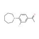 1-(4-azepan-1-yl-3-fluorophenyl)ethanone - chemical structure image