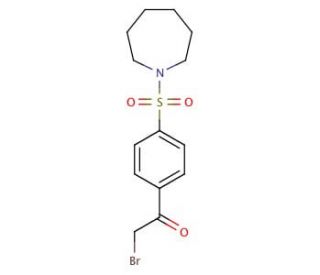 1-[4-(azepan-1-ylsulfonyl)phenyl]-2-bromoethanone - chemical structure image