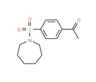 1-[4-(azepan-1-ylsulfonyl)phenyl]ethanone - chemical structure image