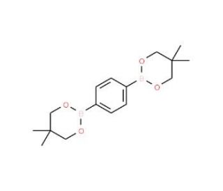 1,4-Benzenediboronic acid bis(neopentyl glycol) ester (CAS 5565-36-6) - chemical structure image