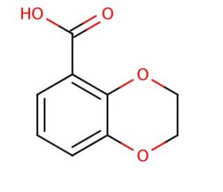 1,4-Benzodioxan-5-carboxylic acid (CAS 4442-53-9) - chemical structure image
