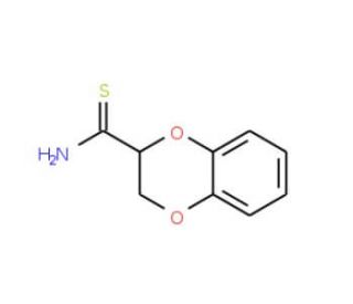 1,4-Benzodioxane-2-thiocarboxamide (CAS 147031-85-4) - chemical structure image