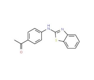 1-[4-(Benzothiazol-2-ylamino)-phenyl]-ethanone - chemical structure image