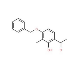 1-[4-(Benzyloxy)-2-hydroxy-3-methylphenyl]ethan-1-one (CAS 73640-74-1) - chemical structure image