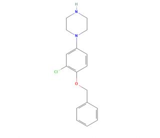 1-(4-Benzyloxy-3-chlorophenyl)piperazine (CAS 800371-67-9) - chemical structure image