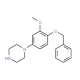1-(4-Benzyloxy-3-methoxy-phenyl)-piperazine (CAS 142353-49-9) - chemical structure image