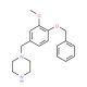 1-[4-(Benzyloxy)-3-methoxybenzyl]piperazine - chemical structure image