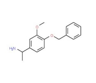 1-[4-(benzyloxy)-3-methoxyphenyl]ethan-1-amine - chemical structure image