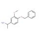 1-[4-(benzyloxy)-3-methoxyphenyl]ethan-1-amine - chemical structure image