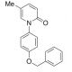 1-(4-Benzyloxyphenyl)-5-methyl-2(1H)-pyridone (CAS 1076199-02-4) - chemical structure image