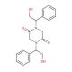 1,4-Bis-(2-Hydroxy-1-phenyl-ethyl)-piperazine-2,5-dione (CAS 7592-99-6) - chemical structure image