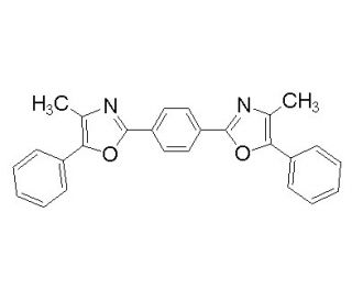 1,4-Bis(4-methyl-5-phenyl-2-oxazolyl)benzene (CAS 3073-87-8) - chemical structure image