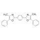 1,4-Bis(4-methyl-5-phenyl-2-oxazolyl)benzene (CAS 3073-87-8) - chemical structure image
