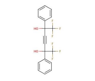 1,4-Bis(trifluoromethyl)-1,4-diphenyl-2-butyn-1,4-diol (CAS 247170-26-9) - chemical structure image