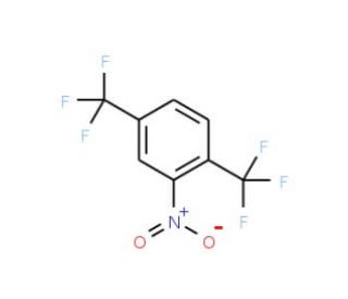 1,4-Bis(trifluoromethyl)-2-nitrobenzene (CAS 320-88-7) - chemical structure image