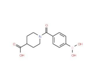 1-(4-Boronobenzoyl)piperidine-4-carboxylic acid (CAS 850593-02-1) - chemical structure image