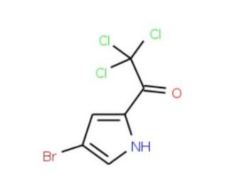 1-(4-Bromo-1H-pyrrol-2-yl)-2,2,2-trichloroethan-1-one (CAS 72652-32-5) - chemical structure image