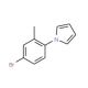 1-(4-Bromo-2-methylphenyl)-1H-pyrrole - chemical structure image