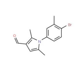 1-(4-bromo-3-methylphenyl)-2,5-dimethyl-1H-pyrrole-3-carbaldehyde (CAS 347331-84-4) - chemical structure image