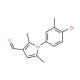 1-(4-bromo-3-methylphenyl)-2,5-dimethyl-1H-pyrrole-3-carbaldehyde (CAS 347331-84-4) - chemical structure image