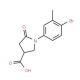 1-(4-bromo-3-methylphenyl)-5-oxopyrrolidine-3-carboxylic acid - chemical structure image