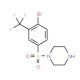 1-(4-Bromo-3-trifluoromethyl-benzenesulfonyl)-piperazine - chemical structure image