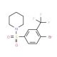 1-(4-Bromo-3-trifluoromethylphenylsulfonyl)piperidine (CAS 1065074-37-4) - chemical structure image