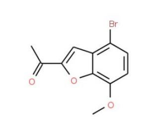 1-(4-Bromo-7-methoxy-1-benzofuran-2-yl)-1-ethanone - chemical structure image