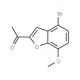 1-(4-Bromo-7-methoxy-1-benzofuran-2-yl)-1-ethanone - chemical structure image