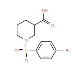 1-(4-Bromo-benzenesulfonyl)-piperidine-3-carboxylic acid - chemical structure image