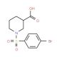 1-(4-Bromo-benzenesulfonyl)-piperidine-3-carboxylic acid - chemical structure image